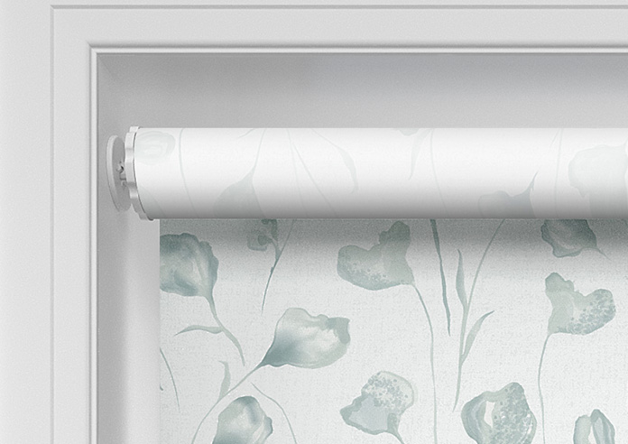 Botanical Watercolour, Blue Seafoam - Twist&Fit Roller Blind - Image 10